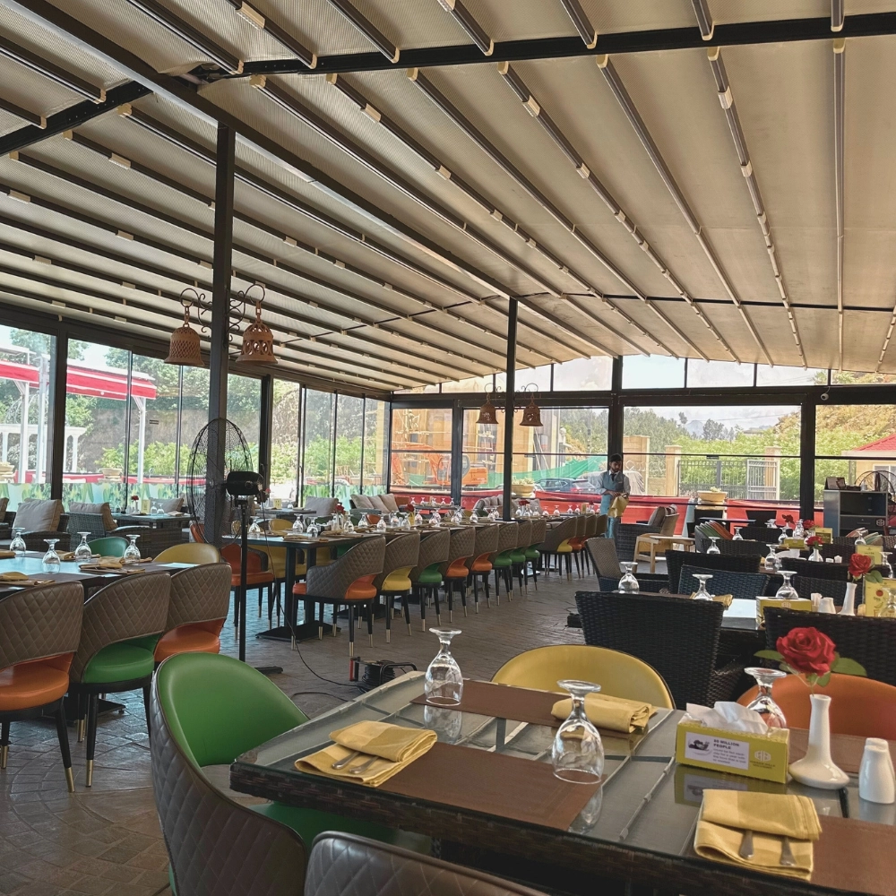 Indoor dining at restaurant Mansehra