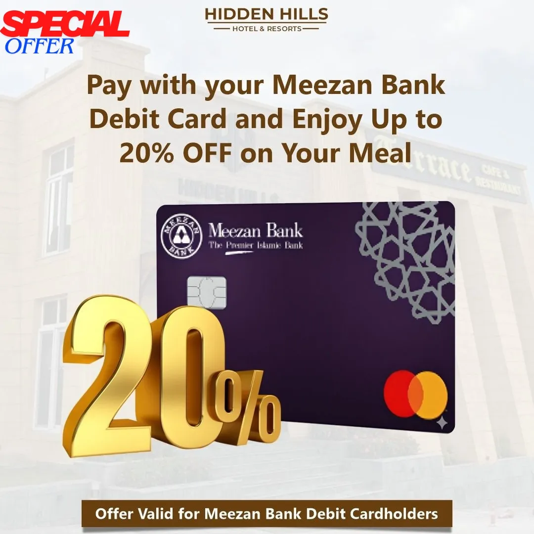 Enjoy Meal Discount with Meezan Bank Card