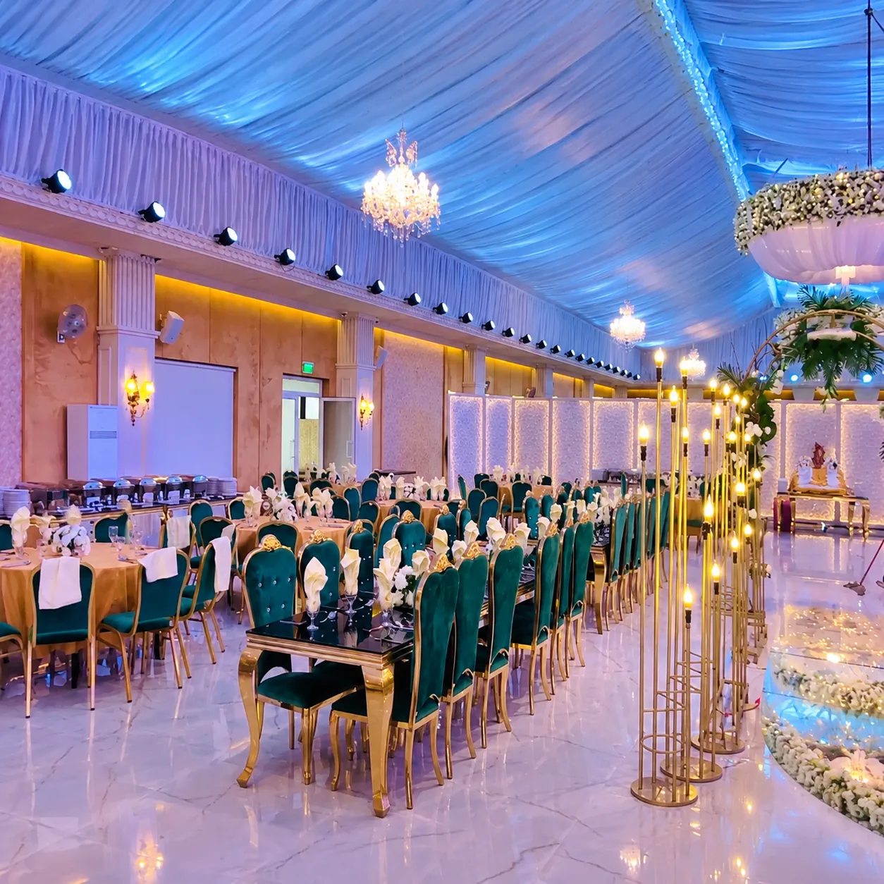 Wedding and banquet event space at Hidden Hills Mansehra