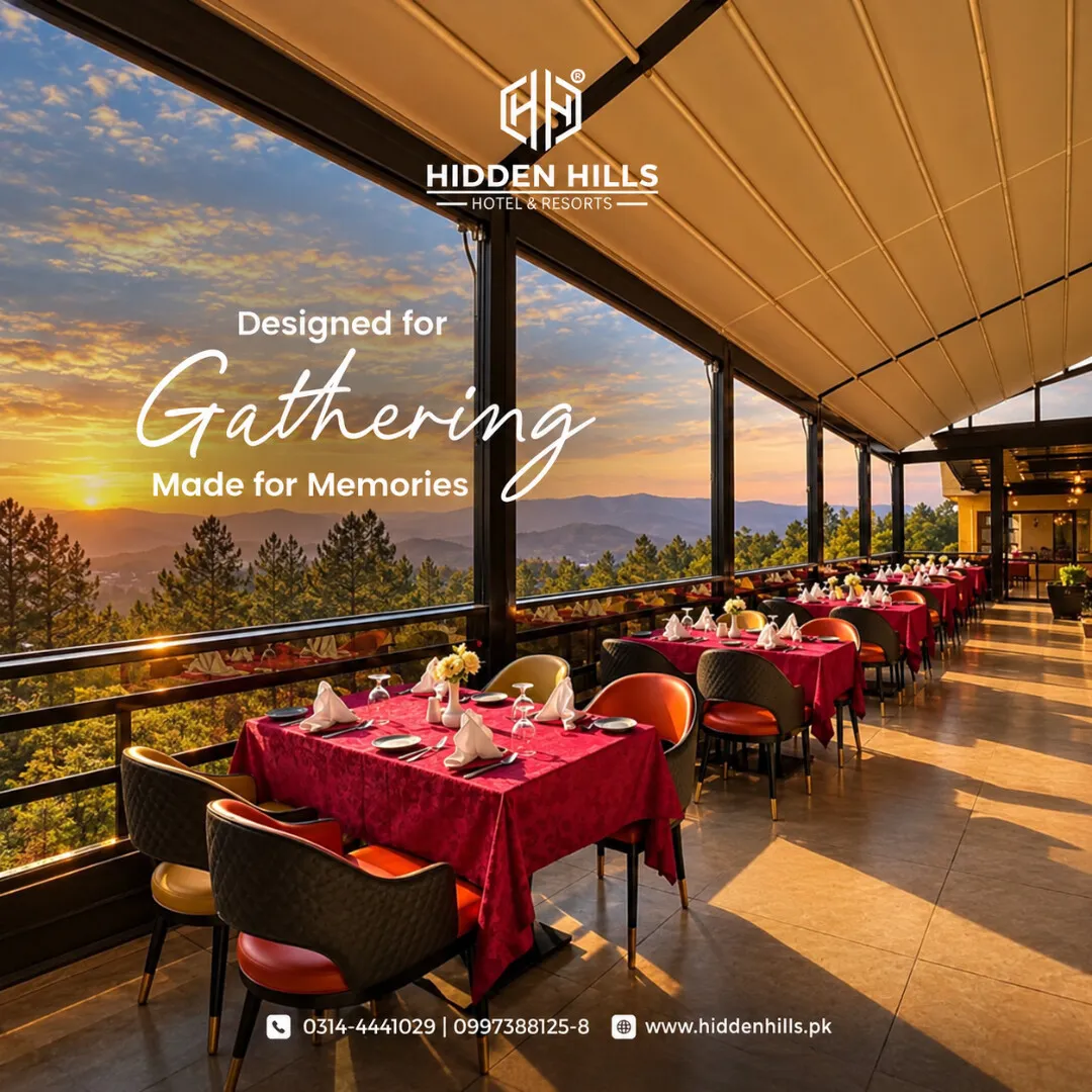 Family Dining With Mountain Views in Mansehra