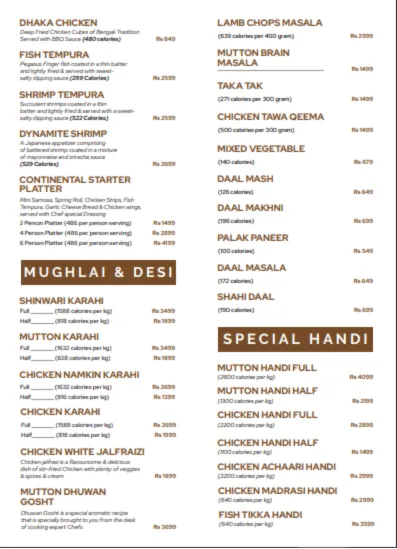 Hidden Hills Menu Page 2