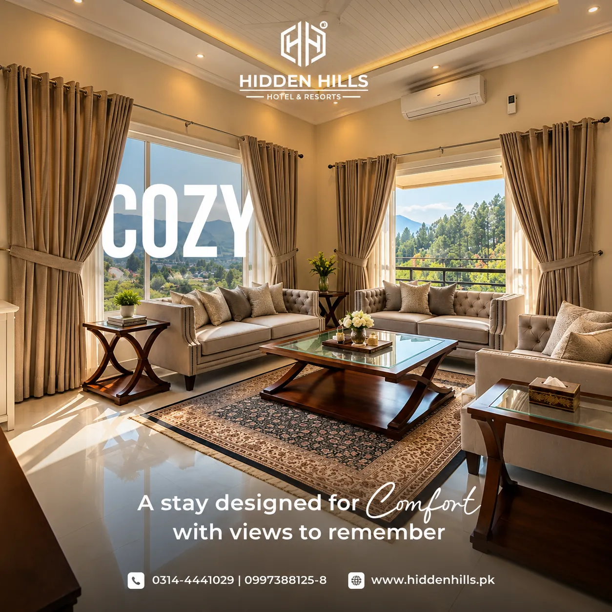 Luxury Rooms with Panoramic Views in Mansehra
