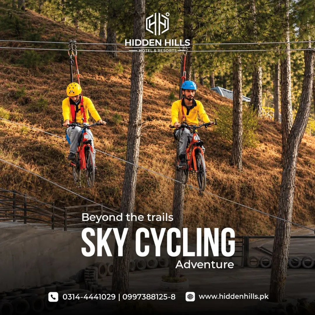 Sky Cycling in Mansehra at Hidden Hills Resort